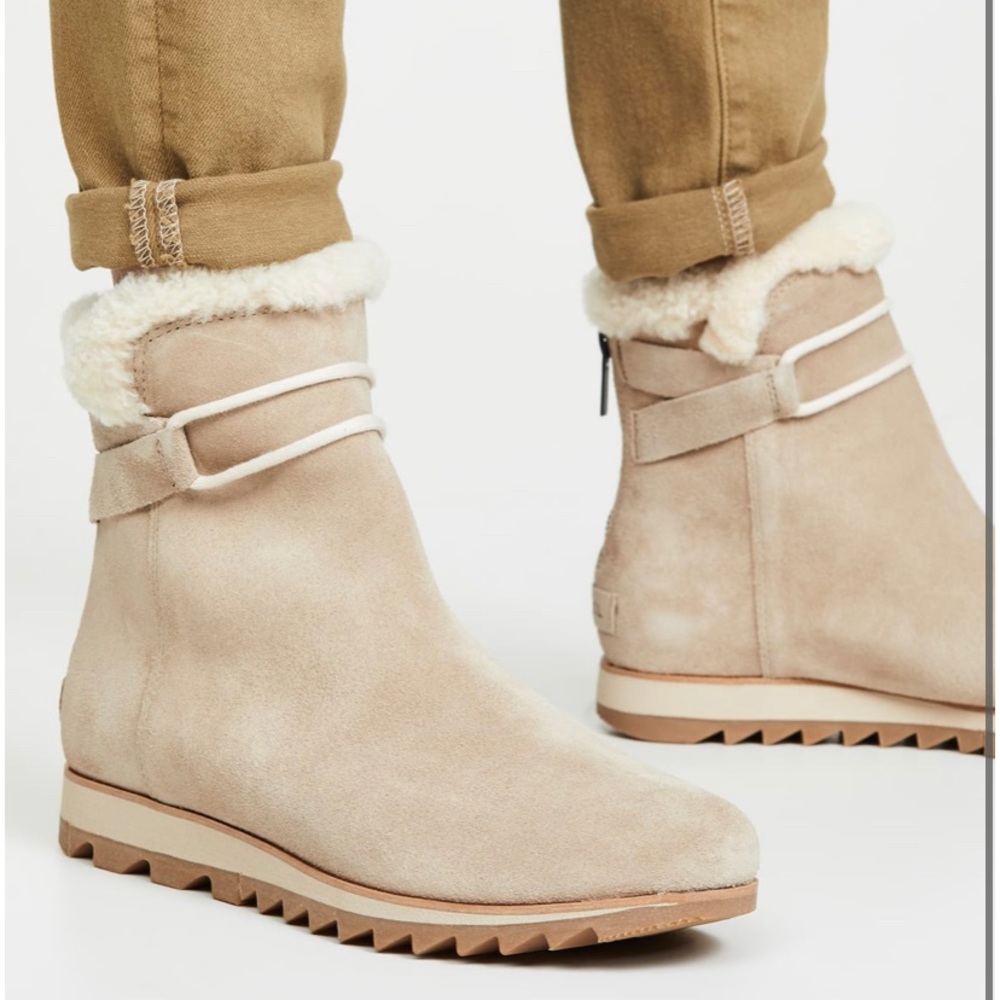 New Sorel Women’s Harlow Suede & Shearling Boots